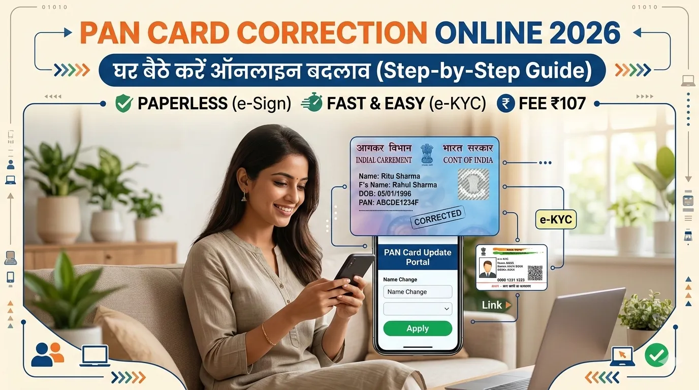 PAN Card Correction Online 2026